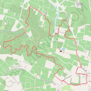 Itinéraire Randonnée à Ligueux, distance, dénivelé, altitude, carte, profil, trace GPS