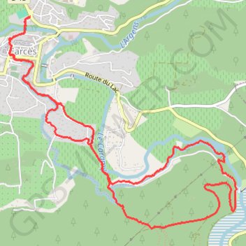 Itinéraire Les Chutes du Caramy et le Lac, distance, dénivelé, altitude, carte, profil, trace GPS