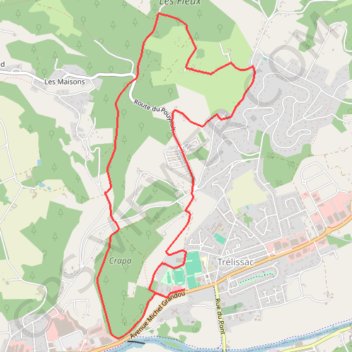 Itinéraire Boucle de Puyconteau - Trélissac, distance, dénivelé, altitude, carte, profil, trace GPS