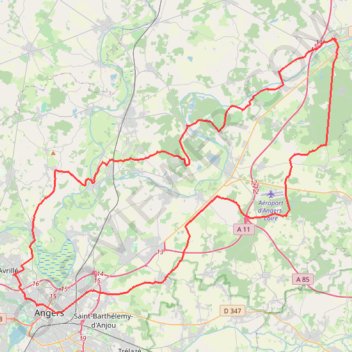 Itinéraire Durtal_NE_97 km-18647420, distance, dénivelé, altitude, carte, profil, trace GPS