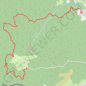 Itinéraire Tour de Falgos depuis Saint Laurent de cerdans, distance, dénivelé, altitude, carte, profil, trace GPS