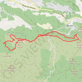 Itinéraire Pilon du roi, distance, dénivelé, altitude, carte, profil, trace GPS