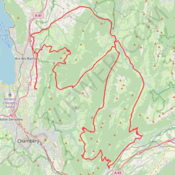 Itinéraire Les Bauges, distance, dénivelé, altitude, carte, profil, trace GPS