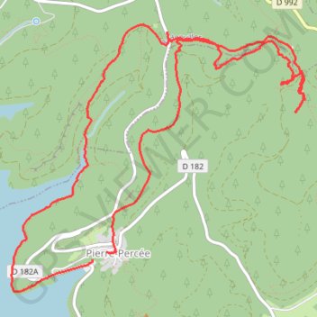 Itinéraire Pierre Percée, distance, dénivelé, altitude, carte, profil, trace GPS