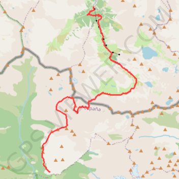 Itinéraire Viados-Pic_Schrader_Punta-Sabre_Aygues-Tortes_pont-Prat, distance, dénivelé, altitude, carte, profil, trace GPS