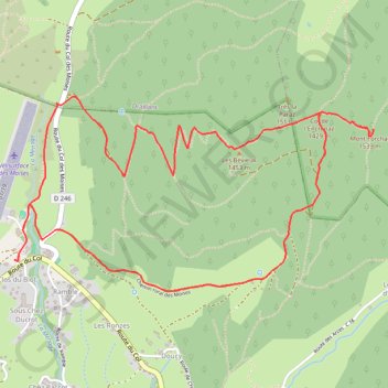Itinéraire 24MontForchatviaHaberePoche, distance, dénivelé, altitude, carte, profil, trace GPS