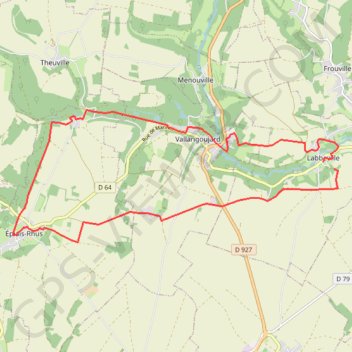 Itinéraire Vallée du Sausseron Labbeville-Vallangoujard, distance, dénivelé, altitude, carte, profil, trace GPS
