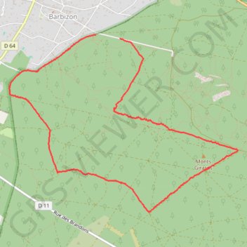Itinéraire Rando douce, tour des Monts Girards, distance, dénivelé, altitude, carte, profil, trace GPS