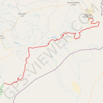 Itinéraire Foum zguid / merzouga carta 23, distance, dénivelé, altitude, carte, profil, trace GPS