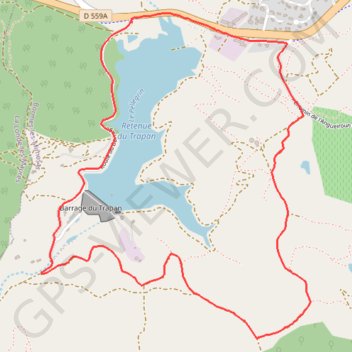 Itinéraire Autour du Lac du Trapan, distance, dénivelé, altitude, carte, profil, trace GPS