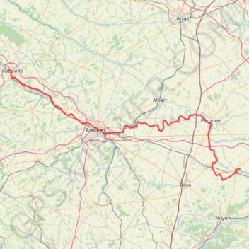 Itinéraire veloroute_30_complete, distance, dénivelé, altitude, carte, profil, trace GPS