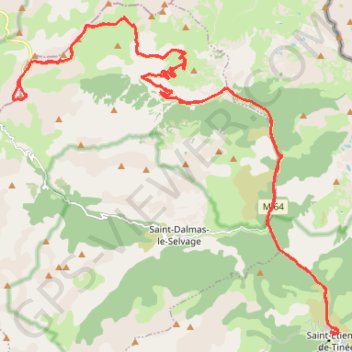 Itinéraire Col de la Bonette au départ de Saint Etienne, distance, dénivelé, altitude, carte, profil, trace GPS