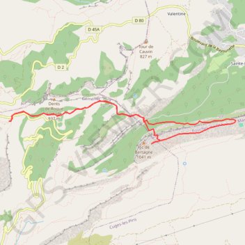 Itinéraire Du col de l'Espigoulier au pic de Bertagne, distance, dénivelé, altitude, carte, profil, trace GPS
