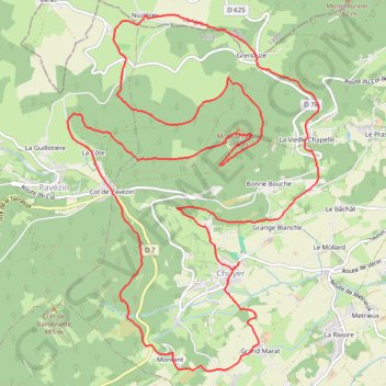 Itinéraire Rando des Mil'pattes - Chuyer, distance, dénivelé, altitude, carte, profil, trace GPS
