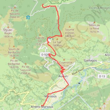 Itinéraire trace, distance, dénivelé, altitude, carte, profil, trace GPS