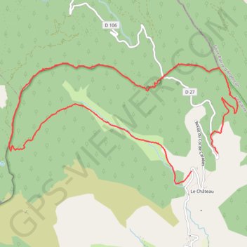 Itinéraire La Piarre le Château, distance, dénivelé, altitude, carte, profil, trace GPS