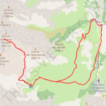 Itinéraire La boucle des chalets du Vallon Col de lepaisseur, distance, dénivelé, altitude, carte, profil, trace GPS