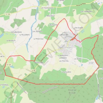 Itinéraire Vauchrétien 12,7 km-16797157, distance, dénivelé, altitude, carte, profil, trace GPS