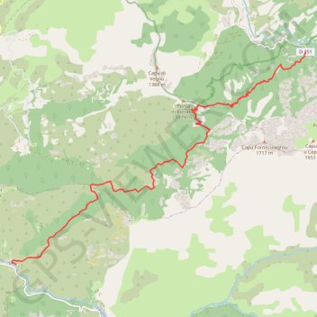 Itinéraire Tuarelli-Bonifatu, distance, dénivelé, altitude, carte, profil, trace GPS