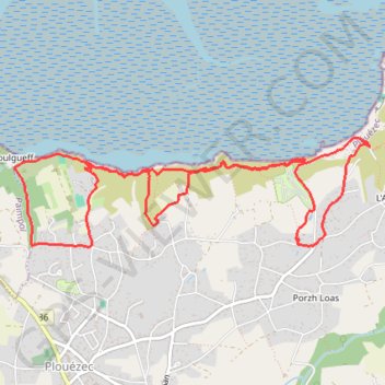 Itinéraire Port-Lazo, distance, dénivelé, altitude, carte, profil, trace GPS