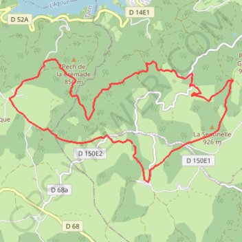 Itinéraire Le Banès Randonnée N°5 du Solher, distance, dénivelé, altitude, carte, profil, trace GPS