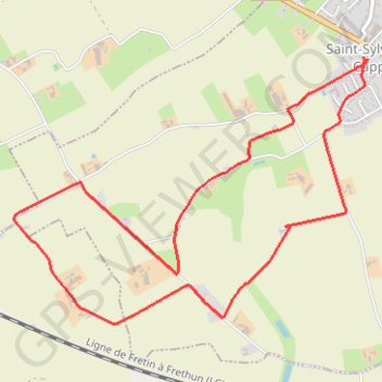 Itinéraire Sentier d'Entre - Monts - Saint-Sylvestre-Cappel, distance, dénivelé, altitude, carte, profil, trace GPS