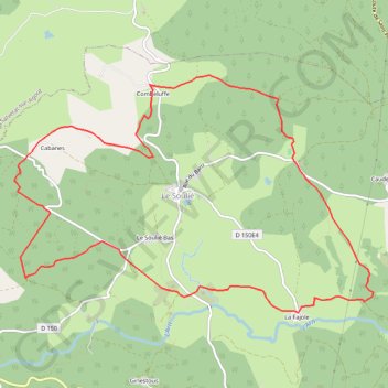 Itinéraire Randonnée du Solher - Caraman, distance, dénivelé, altitude, carte, profil, trace GPS