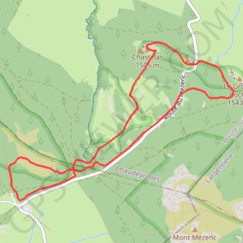 Itinéraire Raquette violette, distance, dénivelé, altitude, carte, profil, trace GPS