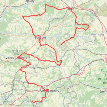 Itinéraire GPX 7, distance, dénivelé, altitude, carte, profil, trace GPS
