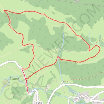 Itinéraire Les cercles de pierre - Bilhères, distance, dénivelé, altitude, carte, profil, trace GPS