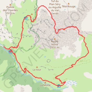 Itinéraire Pointe de Vallaisonnay, distance, dénivelé, altitude, carte, profil, trace GPS