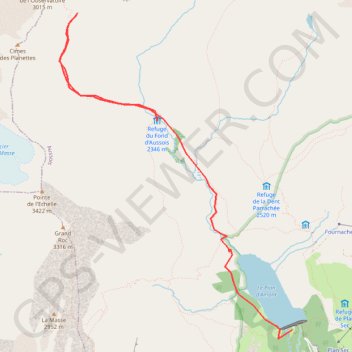 Itinéraire Rando fond d'aussois, distance, dénivelé, altitude, carte, profil, trace GPS