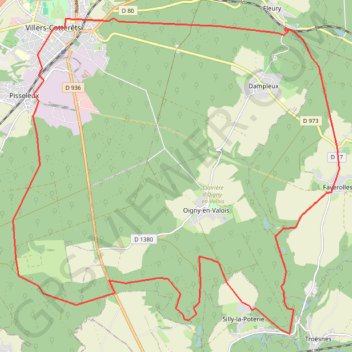 Itinéraire Forêt de Retz, distance, dénivelé, altitude, carte, profil, trace GPS