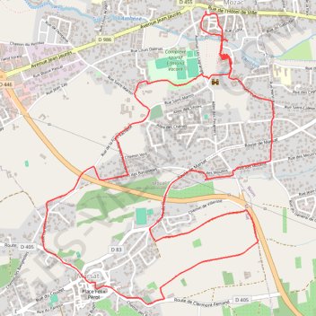 Itinéraire Entre Mozac et Marsat, distance, dénivelé, altitude, carte, profil, trace GPS