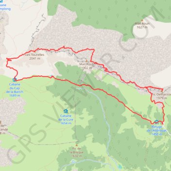 Itinéraire Boucle des Orgues de Camplong (TopoPyrénées Mariano), distance, dénivelé, altitude, carte, profil, trace GPS