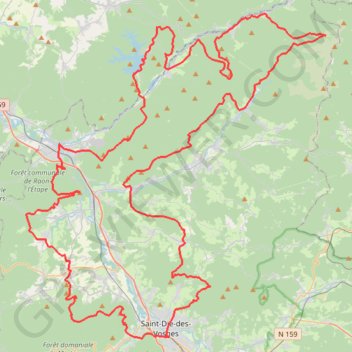 Itinéraire GRP NORD, distance, dénivelé, altitude, carte, profil, trace GPS