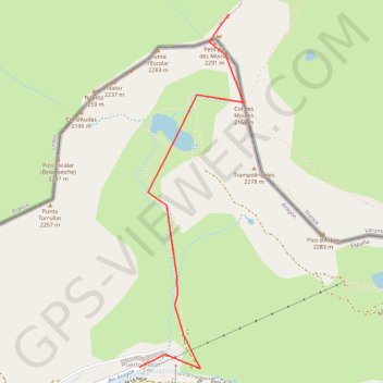 Itinéraire Pic des moines, distance, dénivelé, altitude, carte, profil, trace GPS