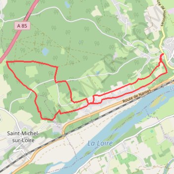 Itinéraire Gironde de l'Etang et bois de Langeais, distance, dénivelé, altitude, carte, profil, trace GPS