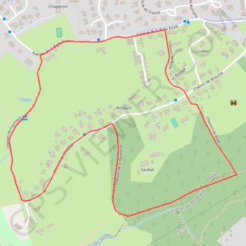 Itinéraire Circuit de Brousse - Bouliac, distance, dénivelé, altitude, carte, profil, trace GPS