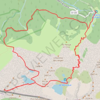 Itinéraire France--Saint-Mamet--Pic de la Montagnette, distance, dénivelé, altitude, carte, profil, trace GPS