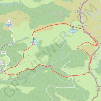 Itinéraire Sommet de Prat Pardin, distance, dénivelé, altitude, carte, profil, trace GPS