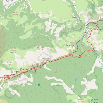 Itinéraire Fondepédrouse, distance, dénivelé, altitude, carte, profil, trace GPS