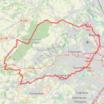 Itinéraire 22/05/2024 09:51:50, distance, dénivelé, altitude, carte, profil, trace GPS