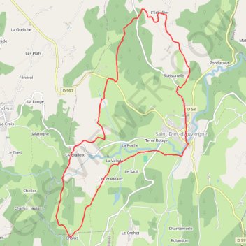 Itinéraire D, distance, dénivelé, altitude, carte, profil, trace GPS