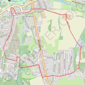 Itinéraire b-l-ch-2, distance, dénivelé, altitude, carte, profil, trace GPS