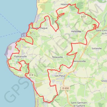 Itinéraire 1 - RDC 2024 VTT 57 km, distance, dénivelé, altitude, carte, profil, trace GPS