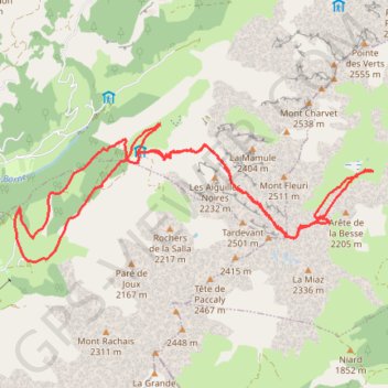 Itinéraire La gouilles des fours, distance, dénivelé, altitude, carte, profil, trace GPS