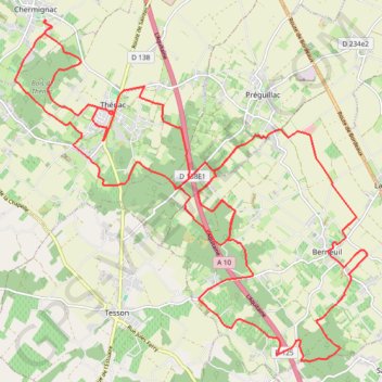 Itinéraire ONmove-500-HRM---13-10-2021, distance, dénivelé, altitude, carte, profil, trace GPS