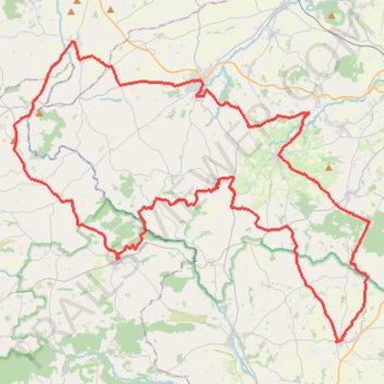 Itinéraire 2 - rando_70km_route_, distance, dénivelé, altitude, carte, profil, trace GPS