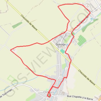 Itinéraire Orbais - Malève, distance, dénivelé, altitude, carte, profil, trace GPS